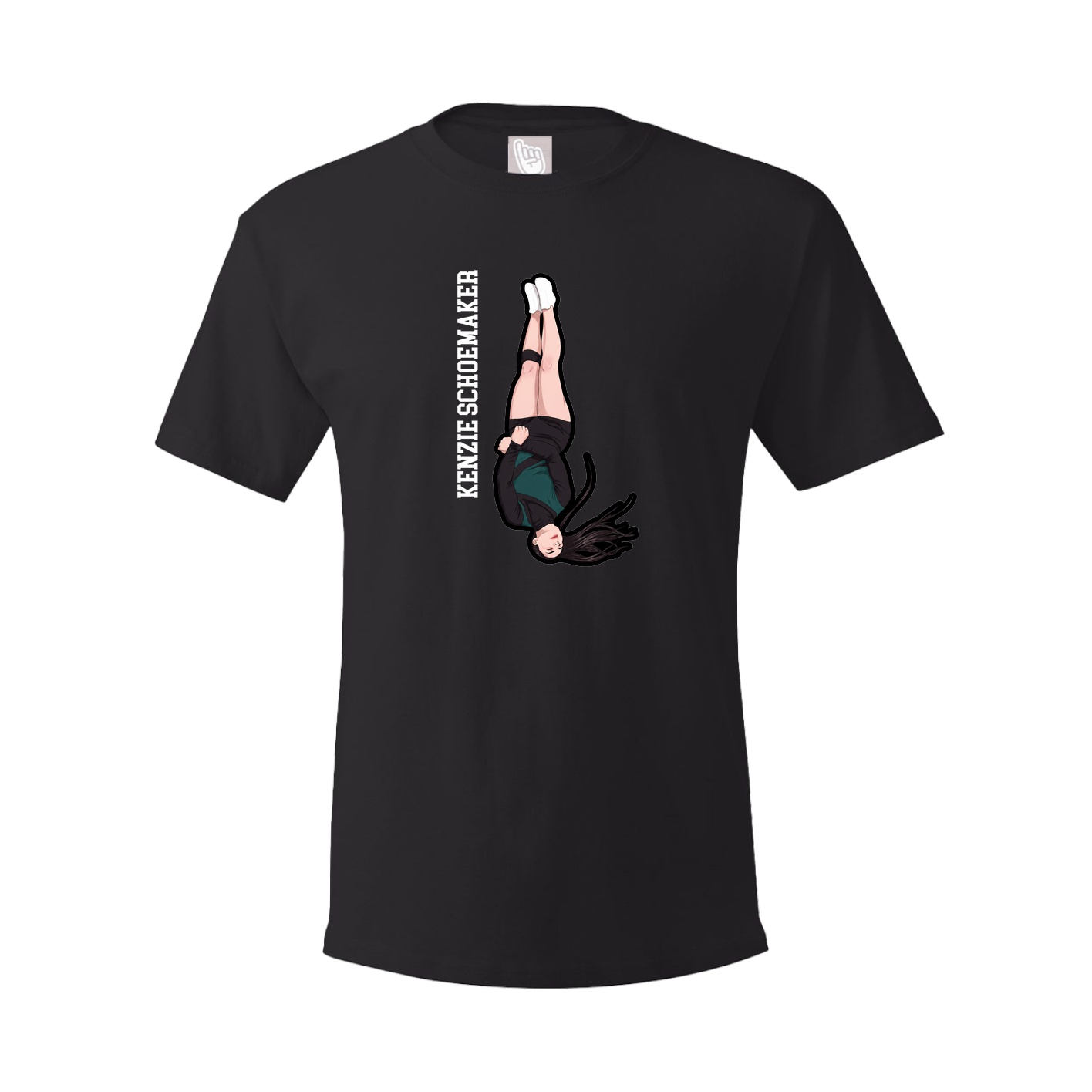 Tee — Name Vertical in Black