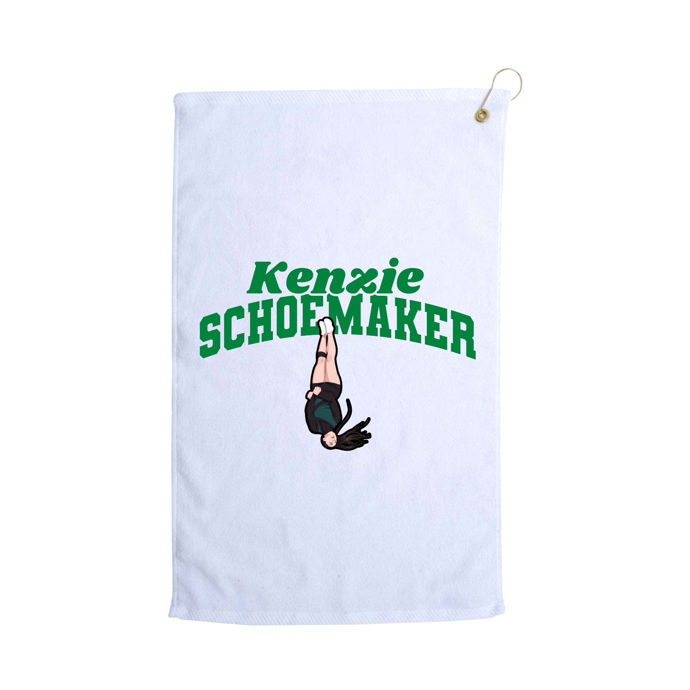 Golf Towel — Signature Arch in White