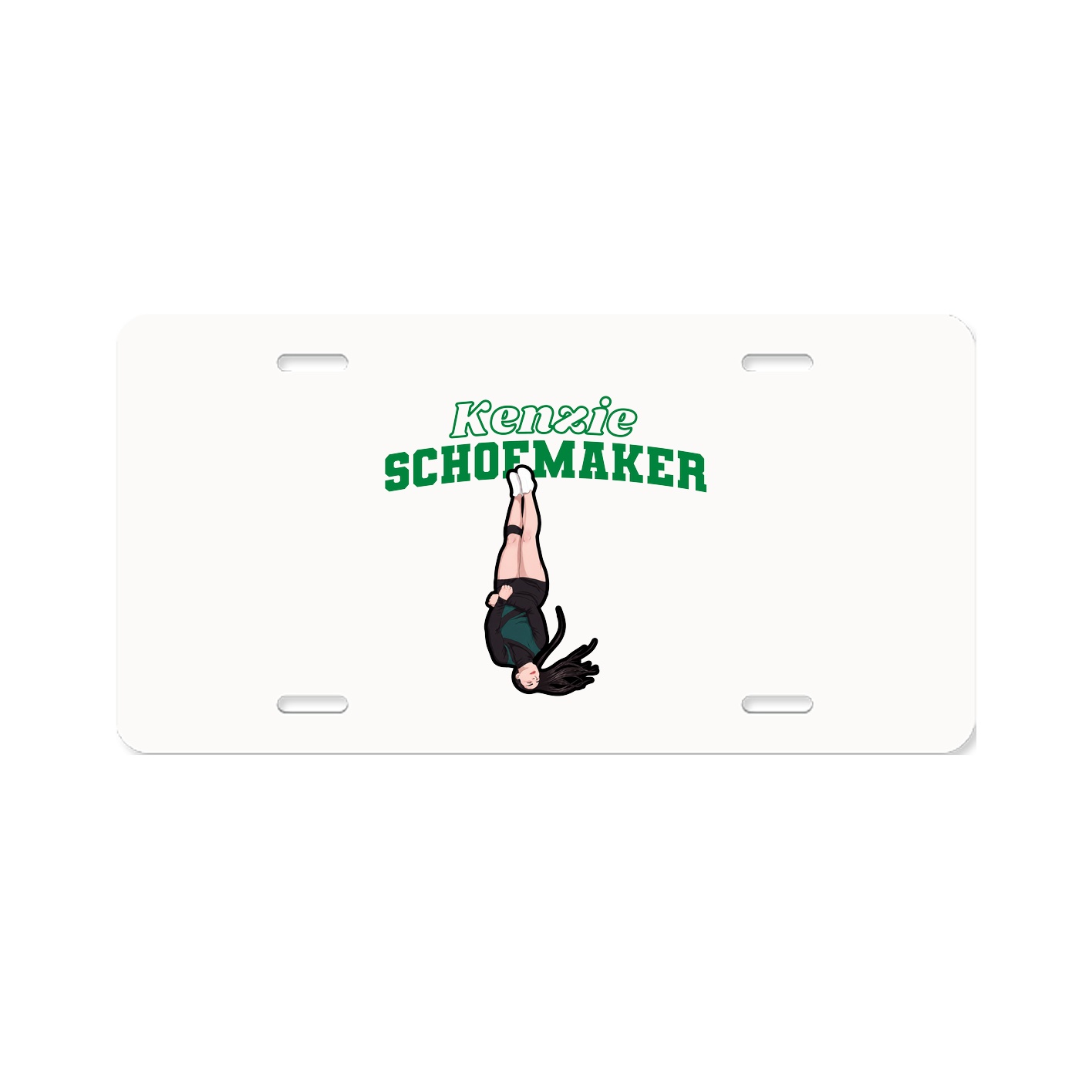 License Plate — Name Arch in Classic