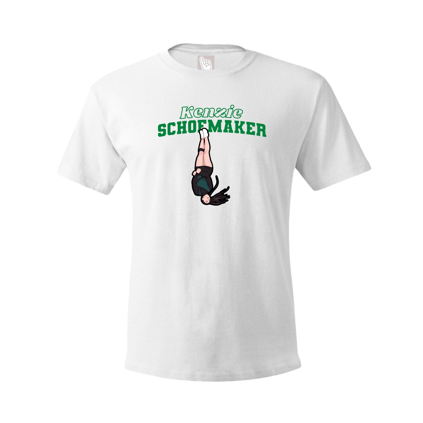 Youth Tee — Name Arch in White