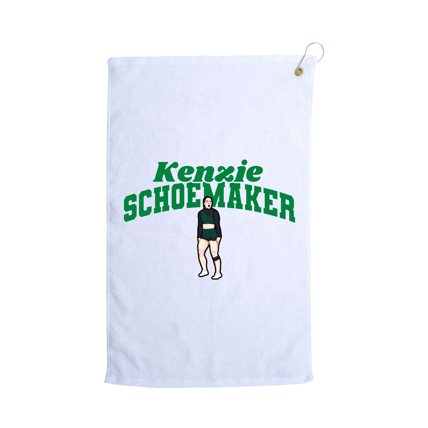 Golf Towel — Signature Arch in White