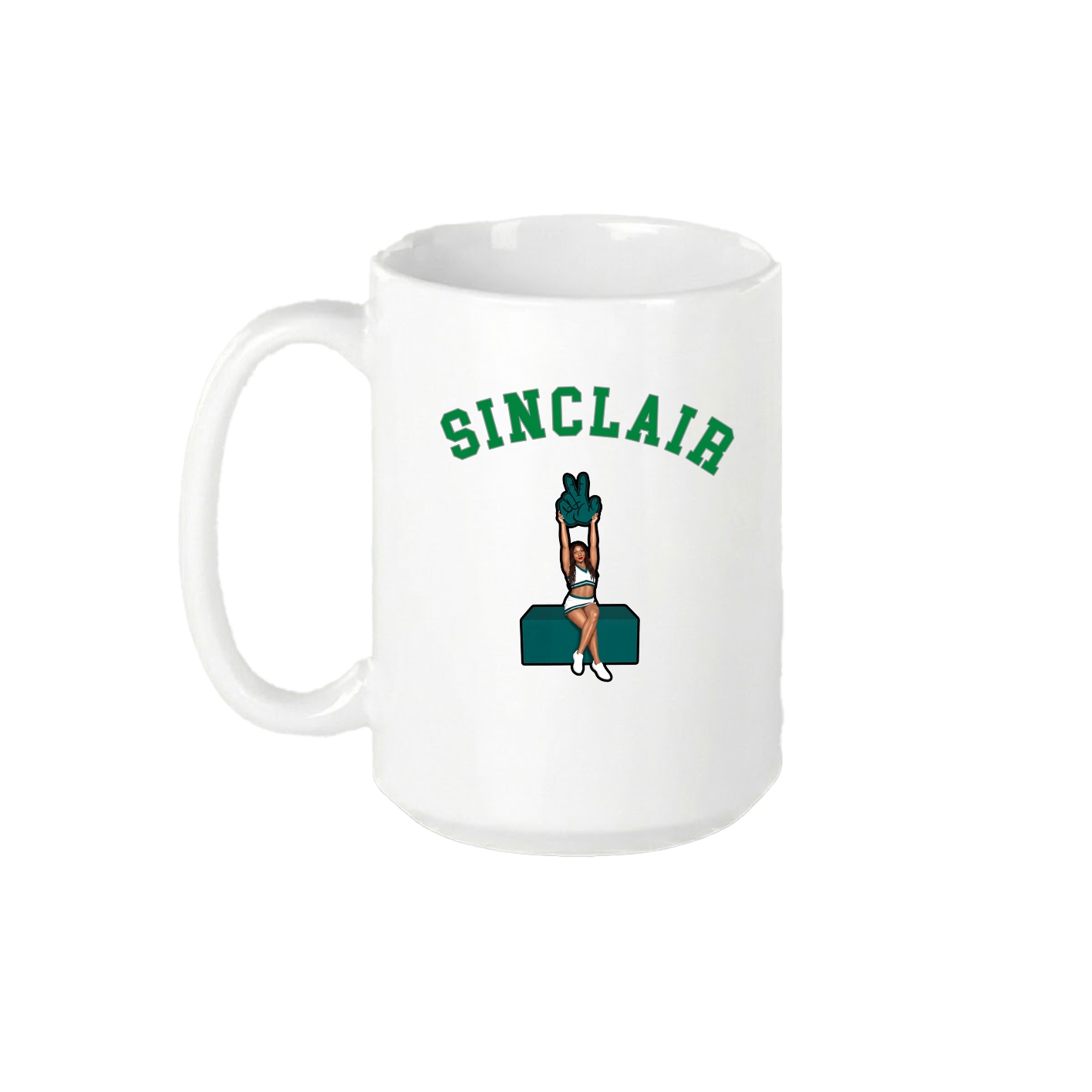 15oz Coffee Mug — Shirsey Arch in White