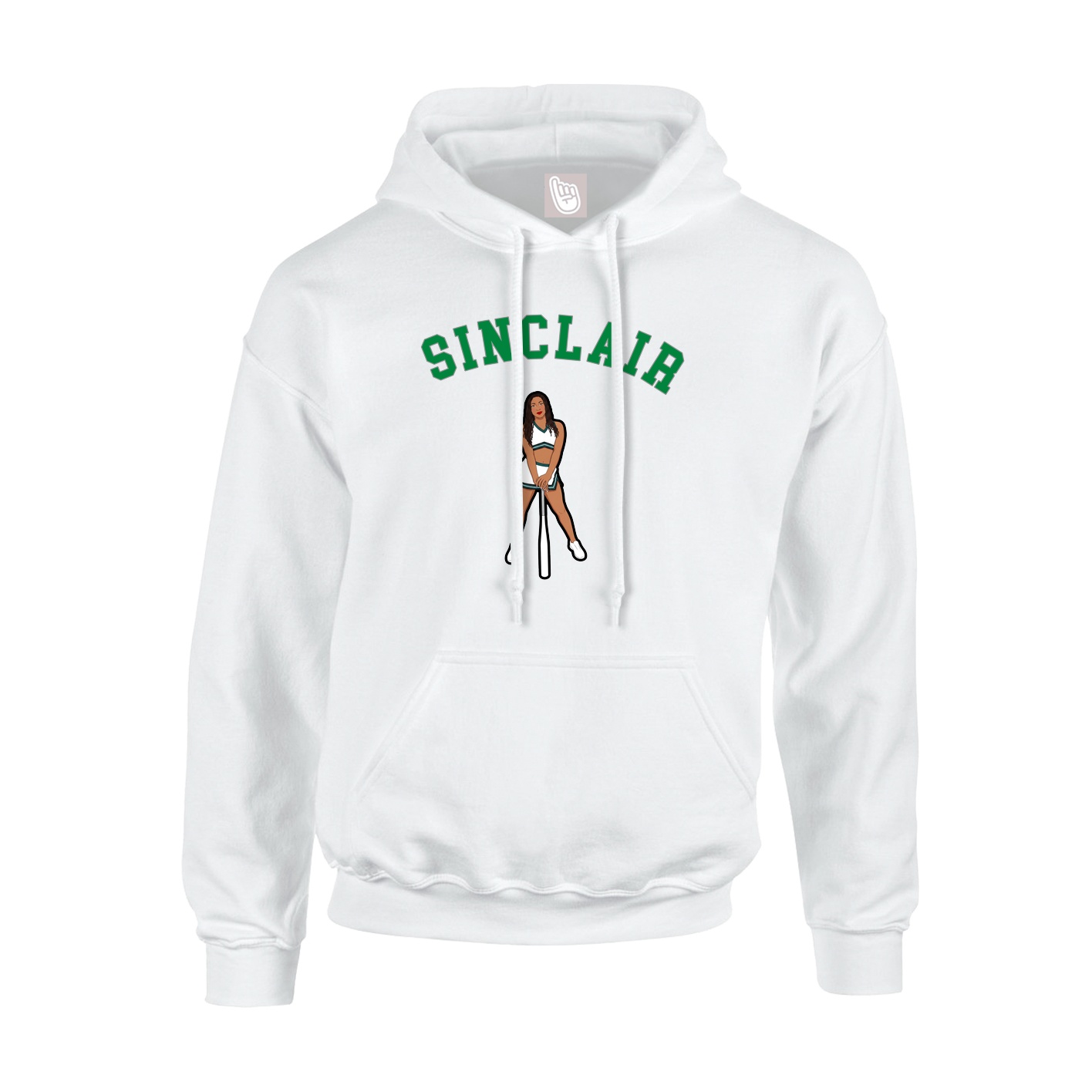 Youth Hoodie — Shirsey Arch in White