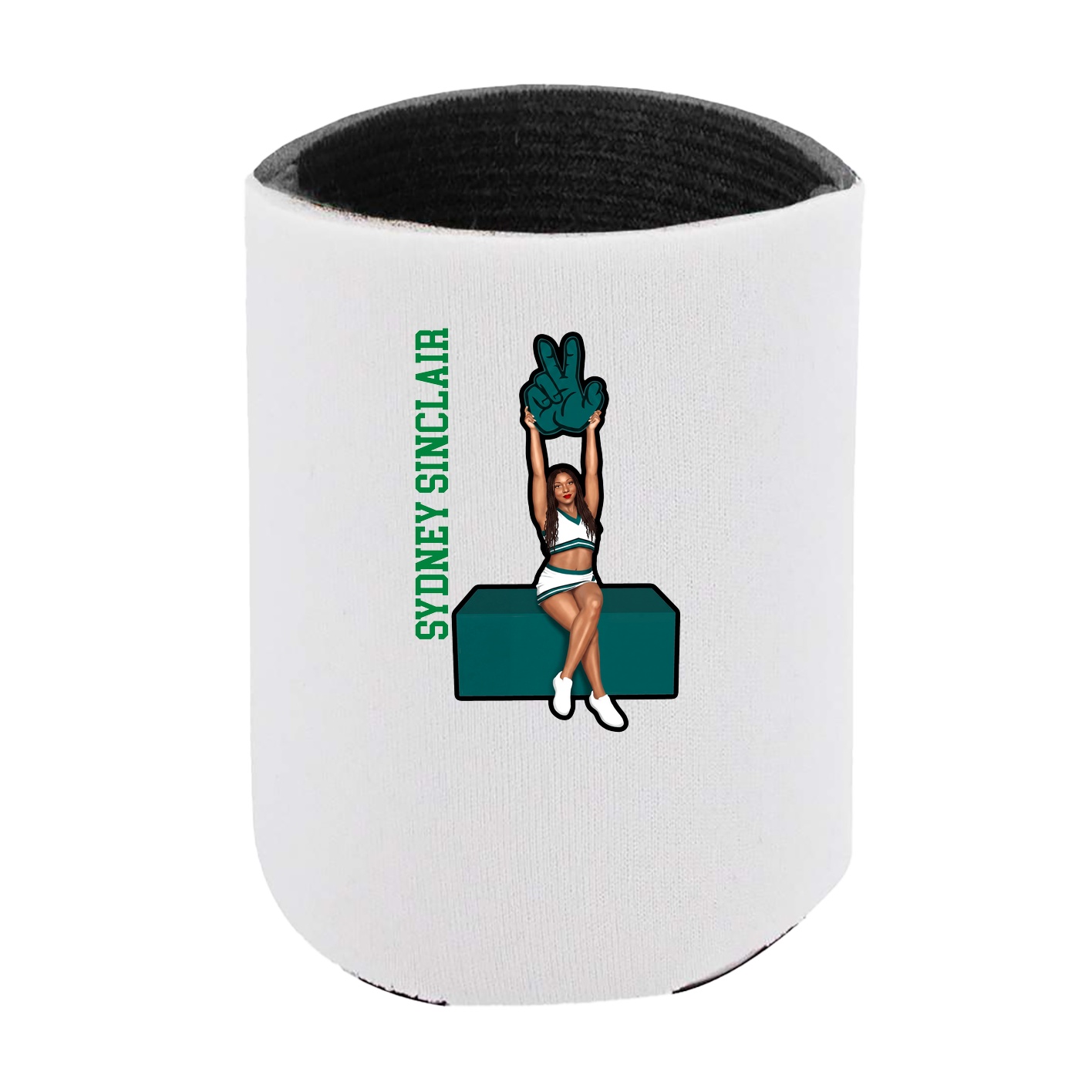 Can Holder — Name Vertical in White