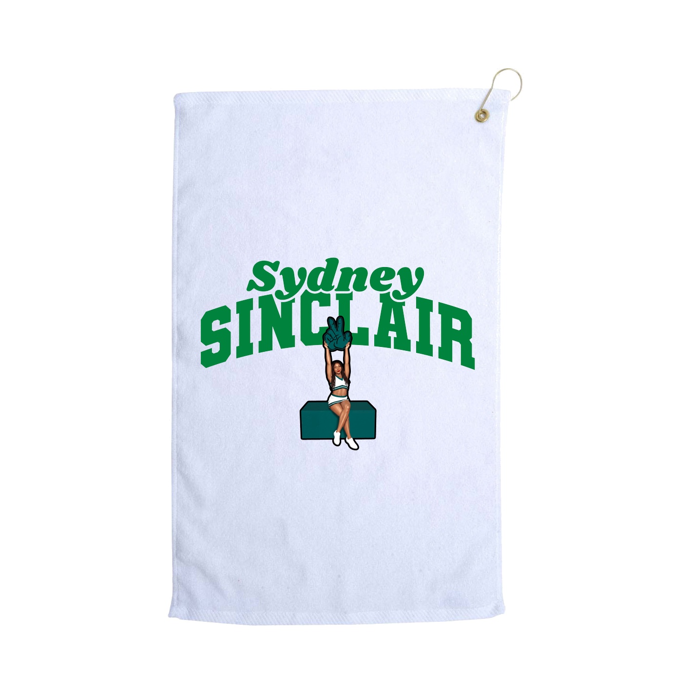 Golf Towel — Signature Arch in White