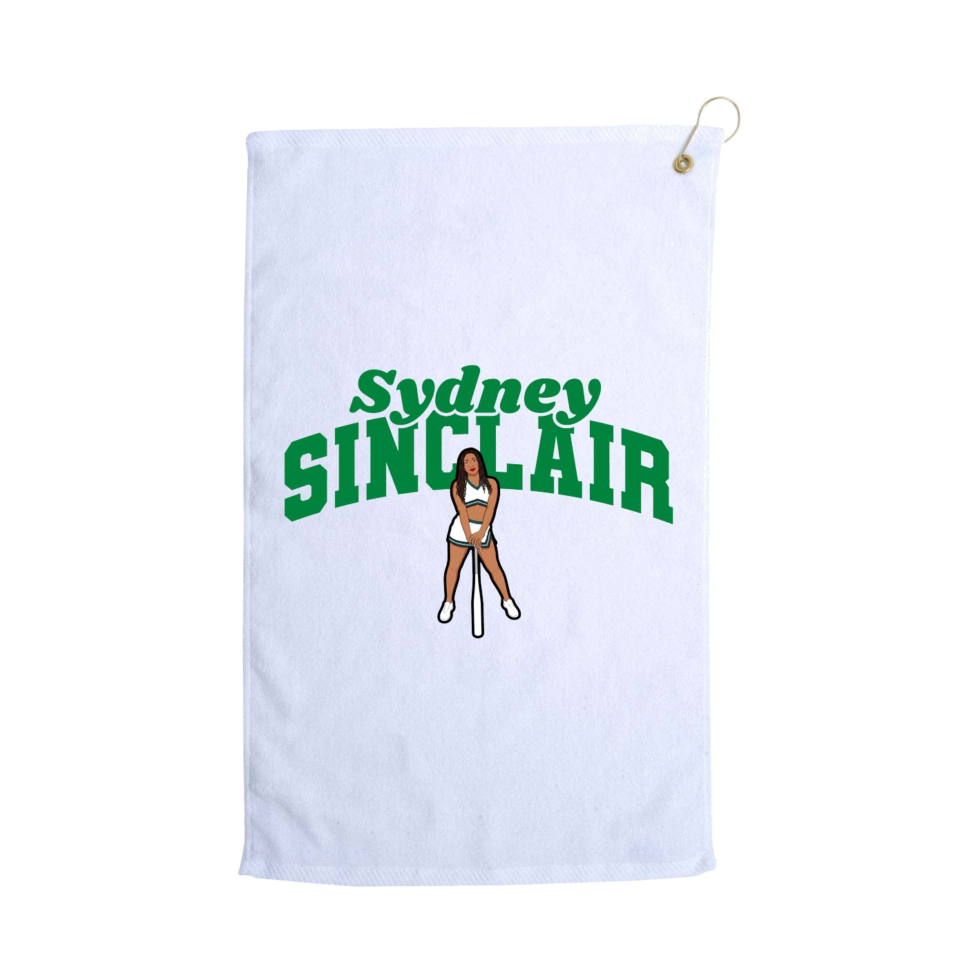 Golf Towel — Signature Arch in White
