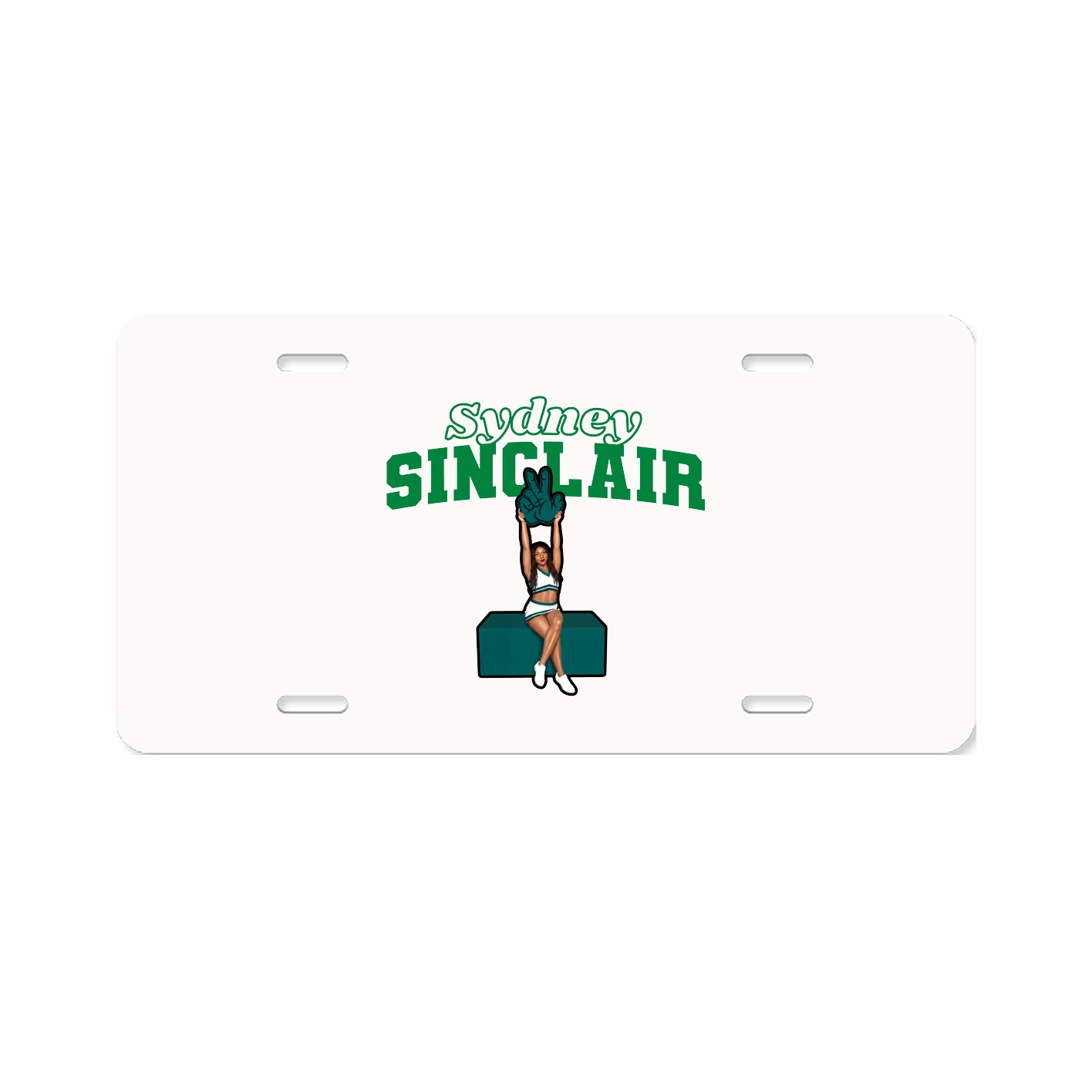 License Plate — Name Arch in Classic