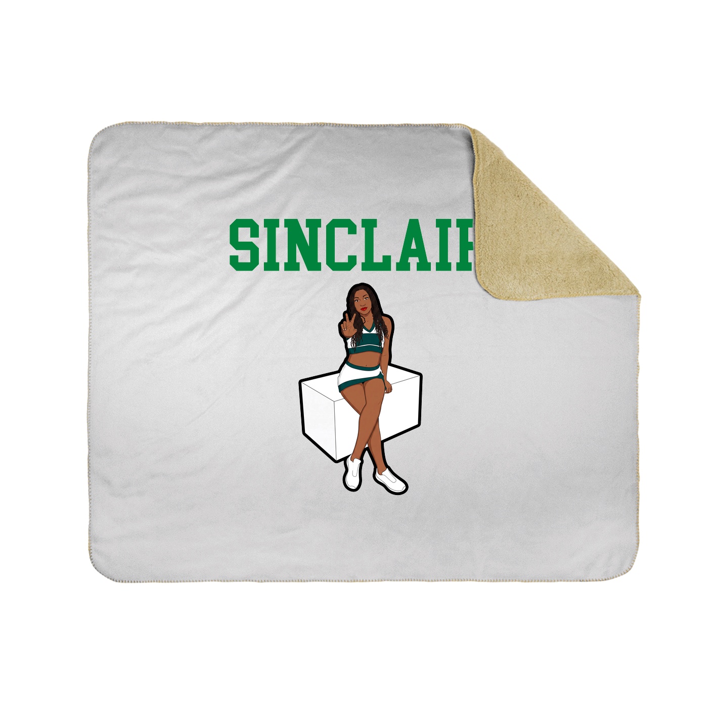 Throw Blanket — Shirsey in White