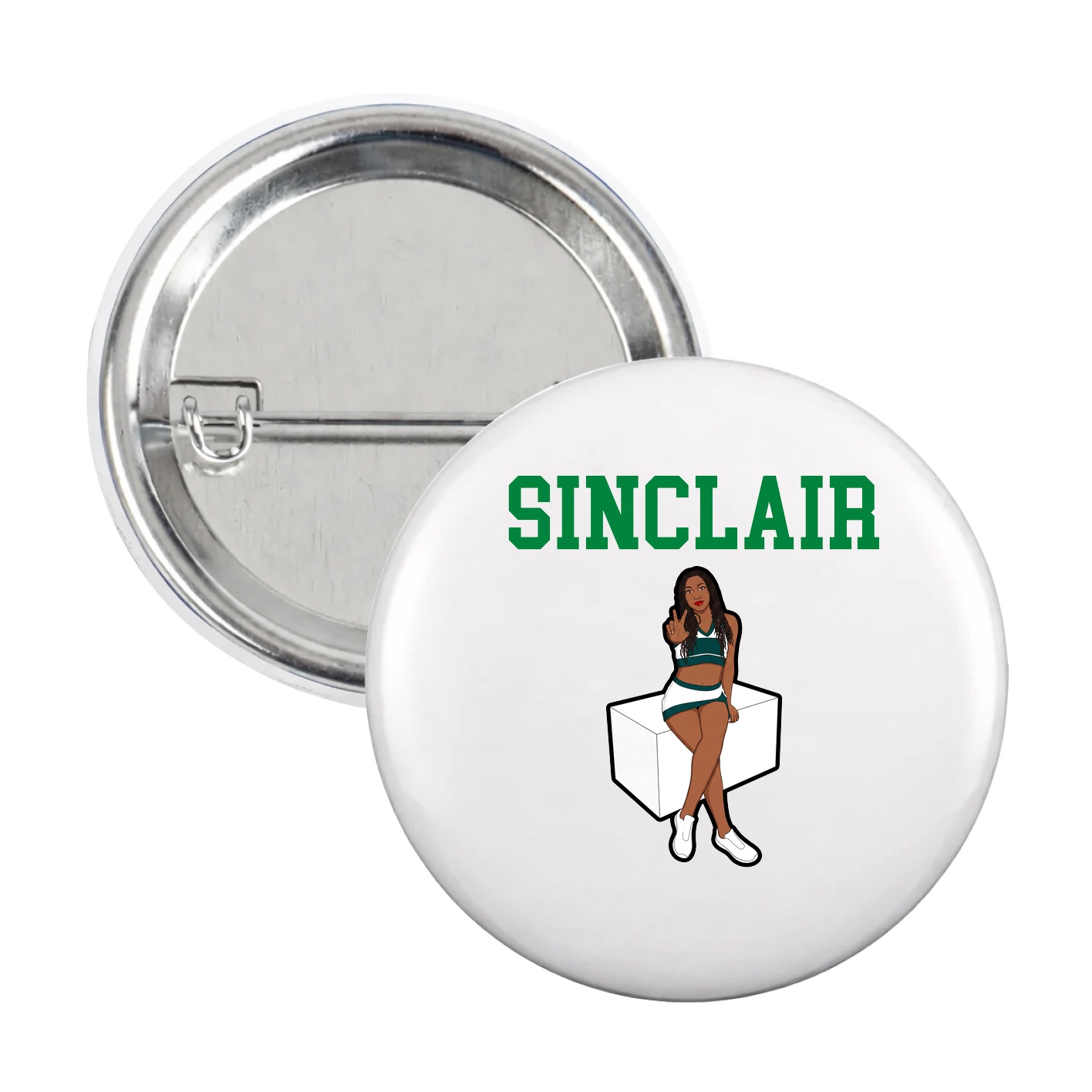 Game Day Button — Shirsey in White