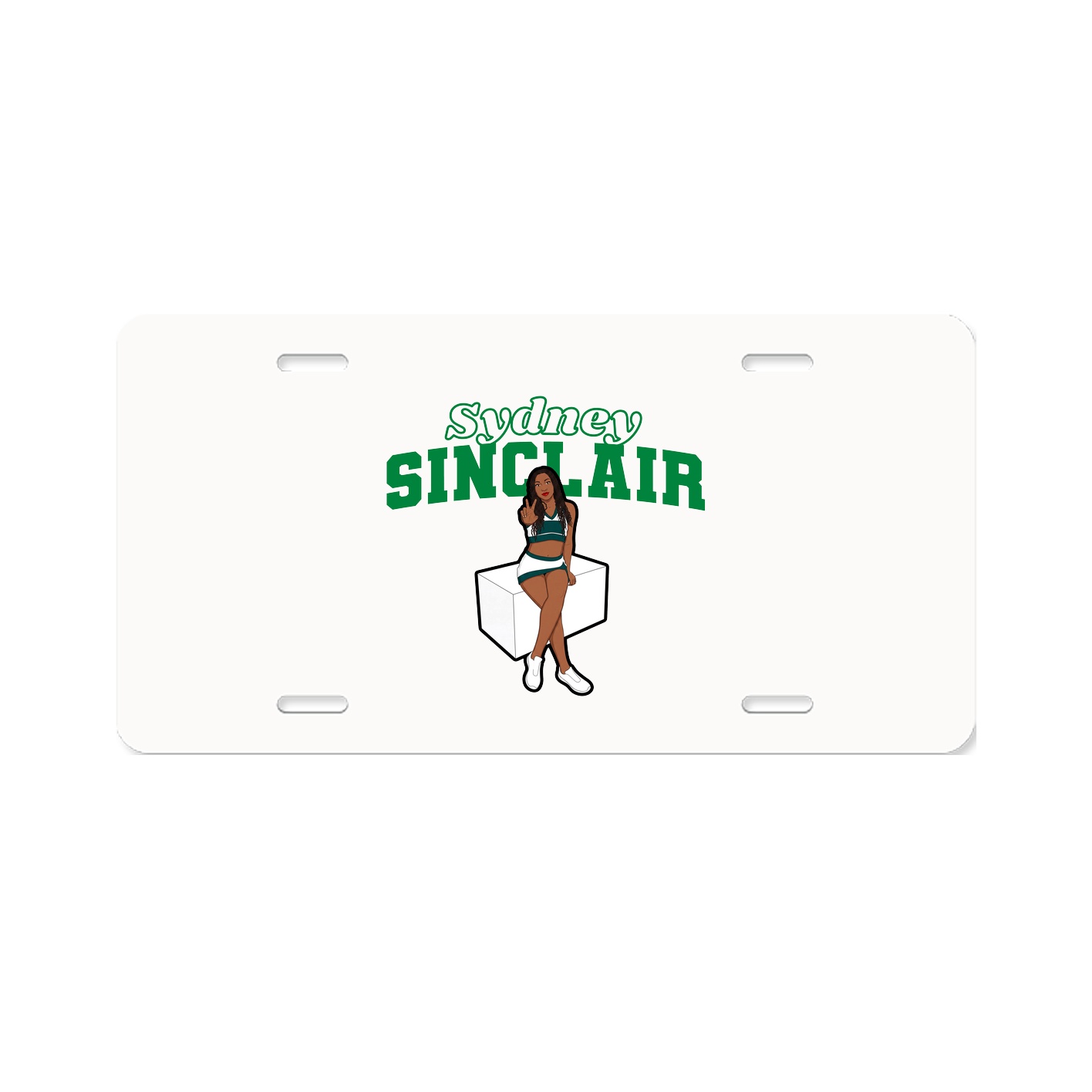 License Plate — Name Arch in Classic