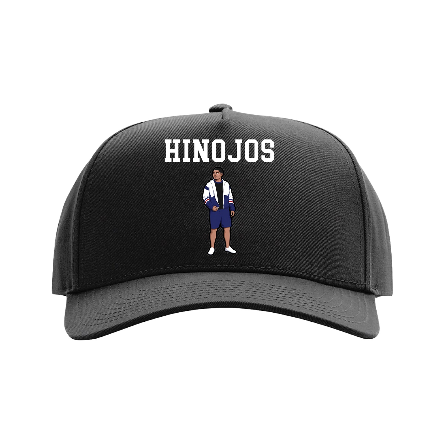 Full Fabric Five-Panel Champ Cap — Shirsey in Black