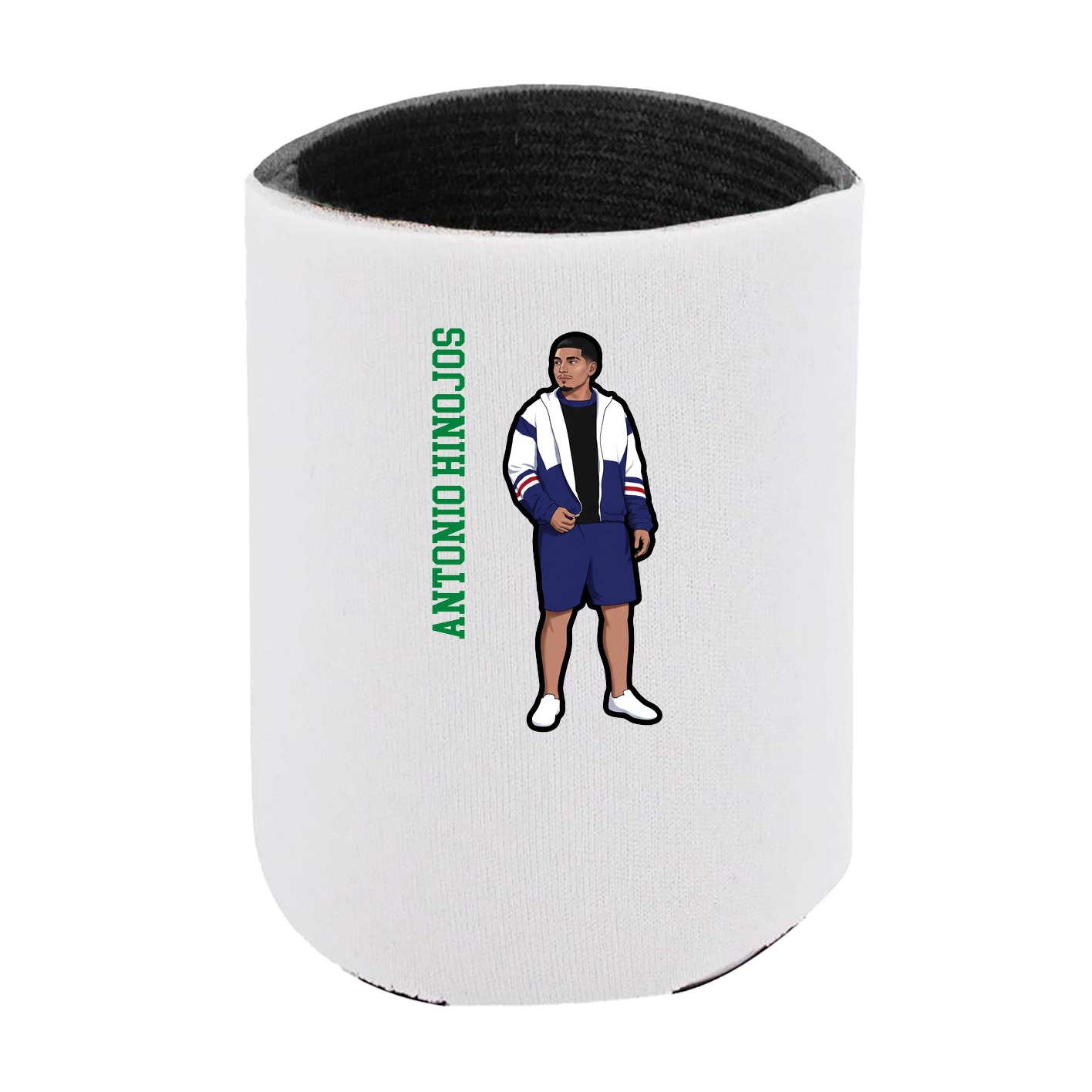 Can Holder — Name Vertical in White