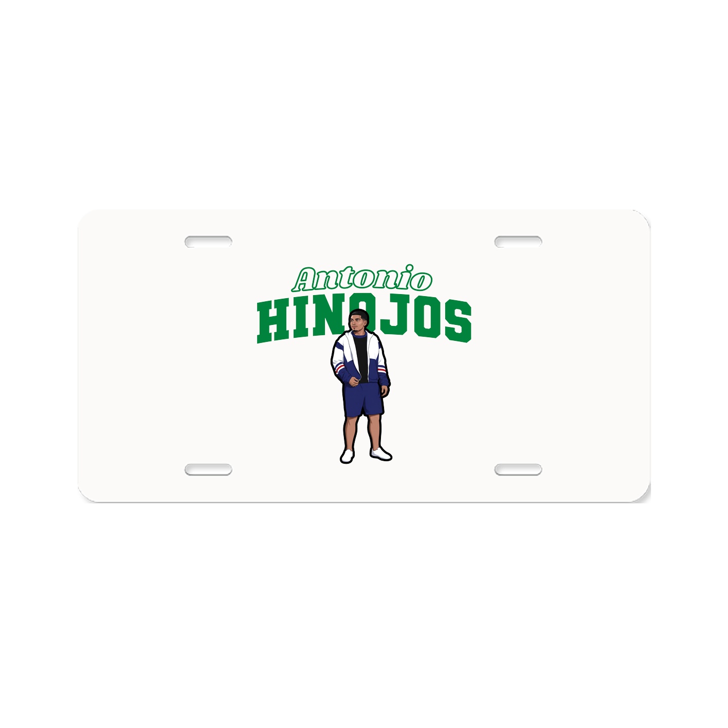License Plate — Name Arch in Classic