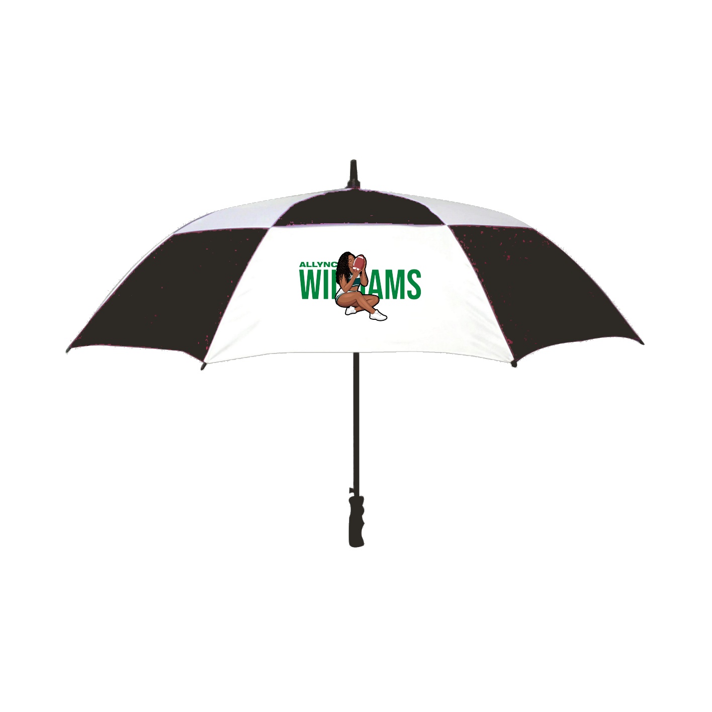 Golf Umbrella — Player Name in Black