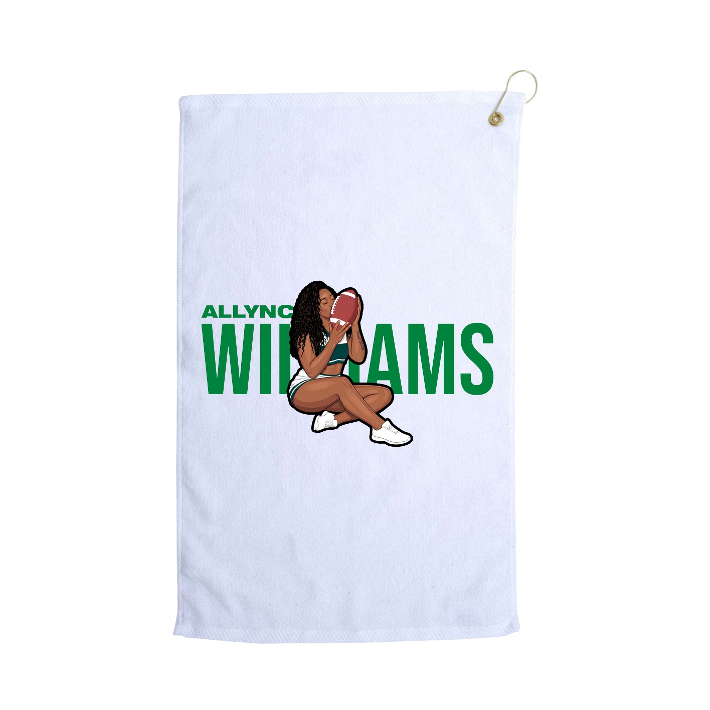 Golf Towel — Player Name in White