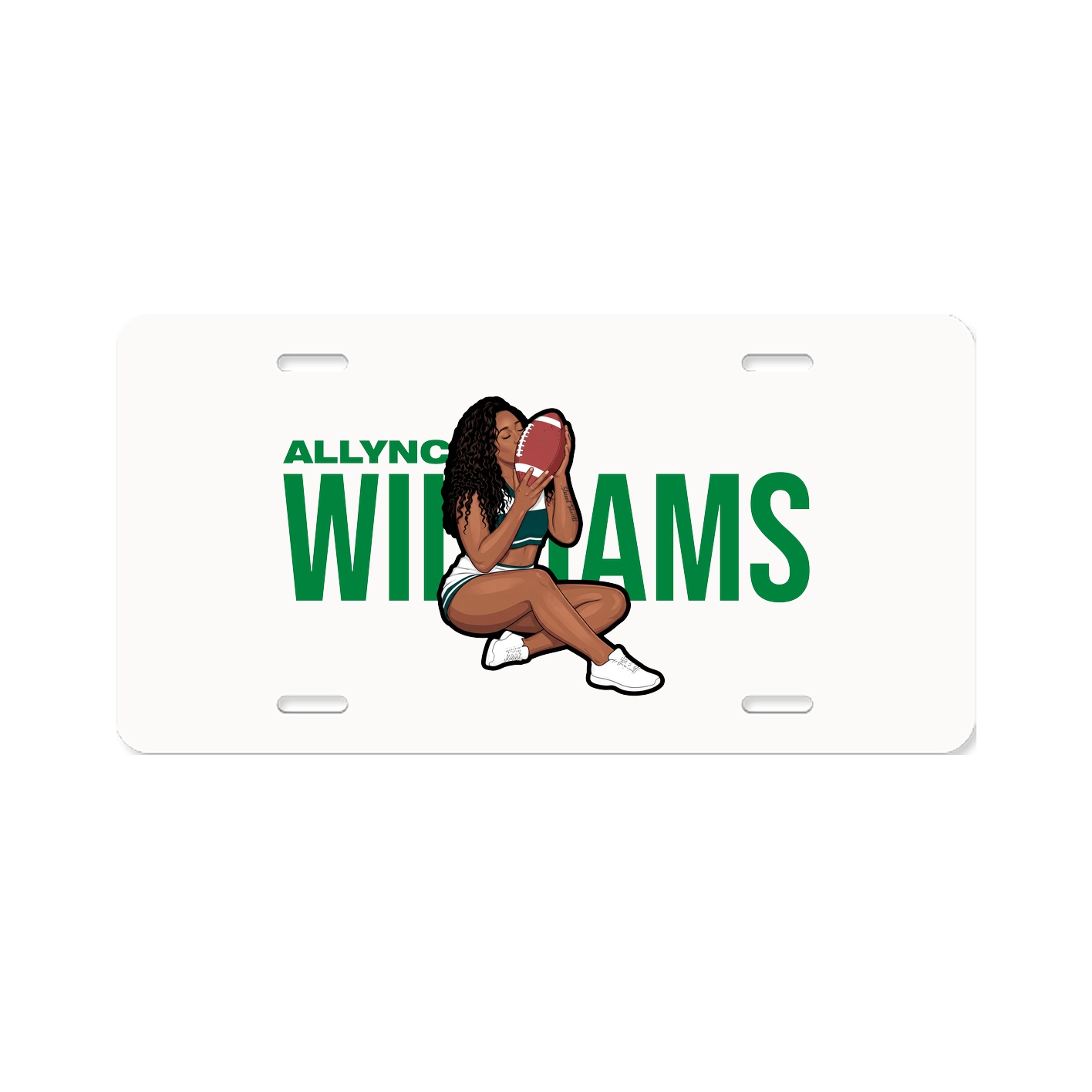 License Plate — Player Name in Classic