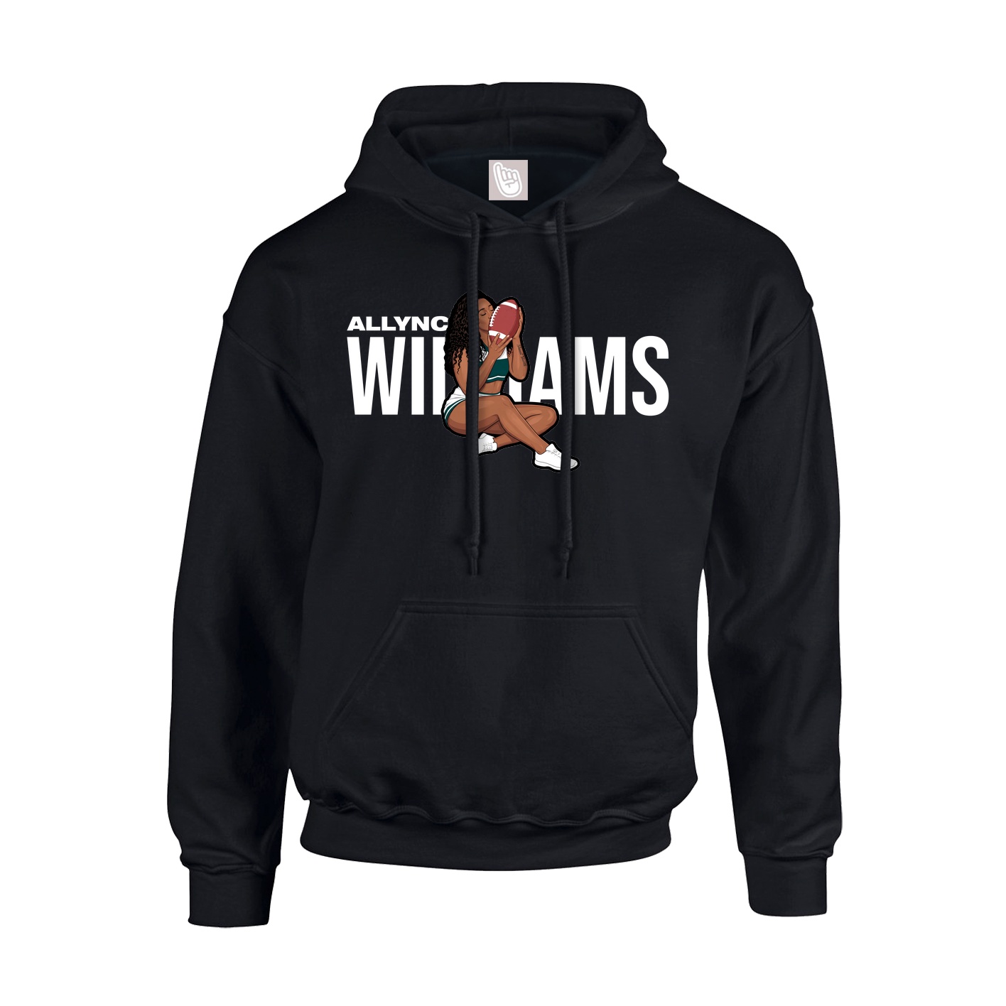 Hoodie — Player Name in Black