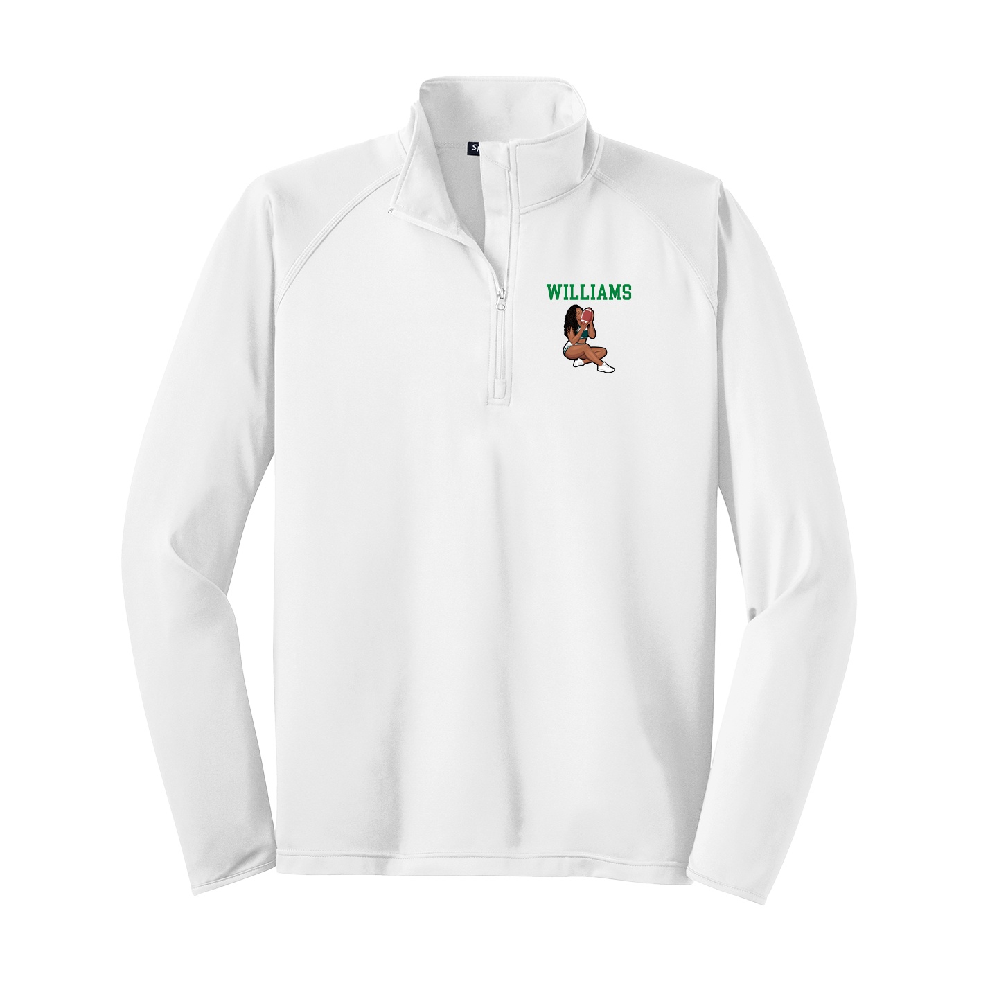 Q-Zip Pullover — Shirsey in White