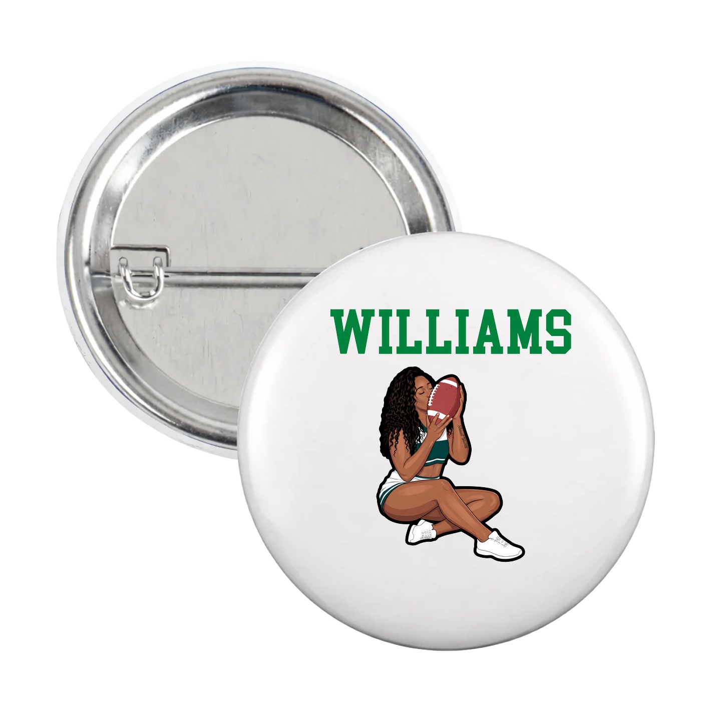 Game Day Button — Shirsey in White