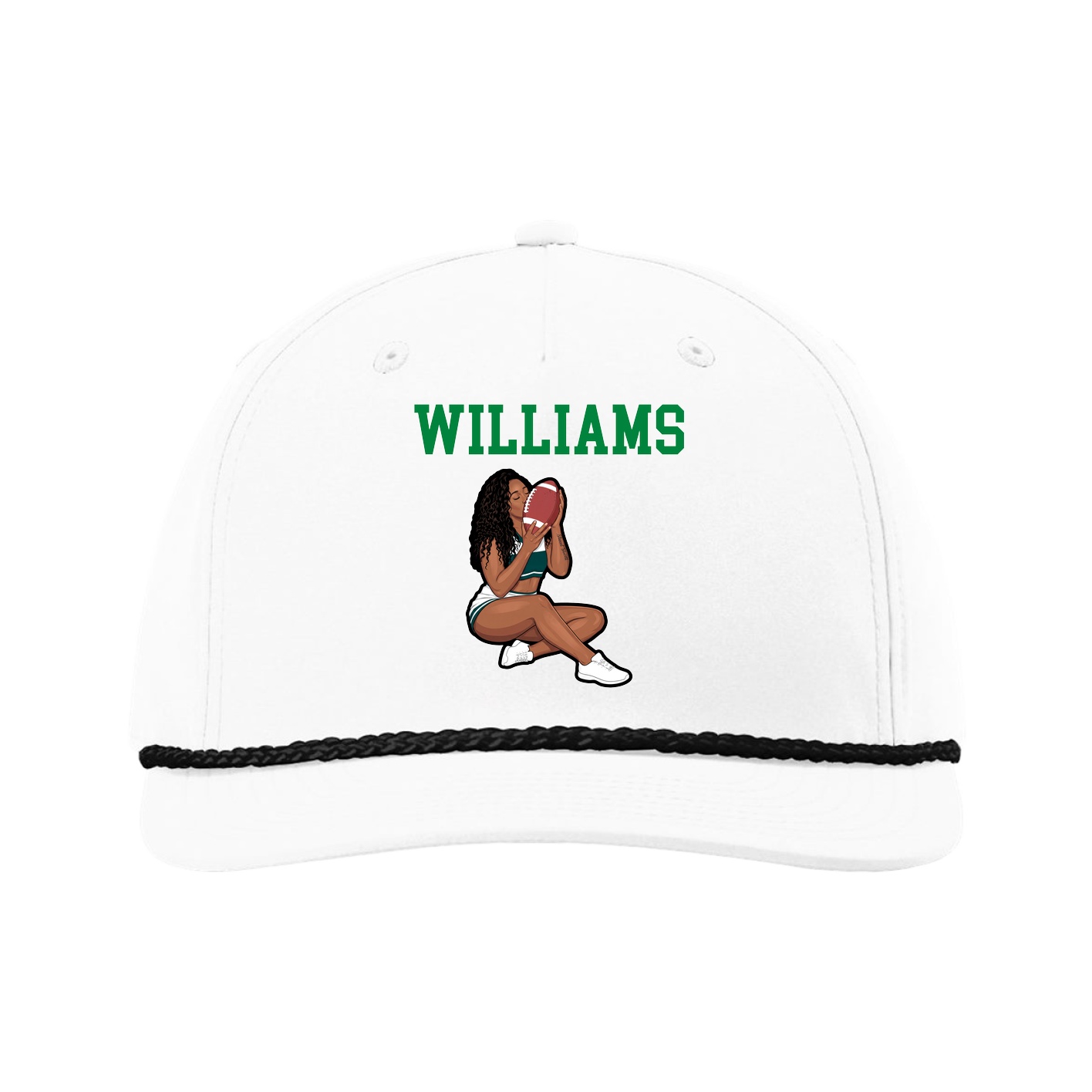 Five-Panel Classic Rope Cap — Shirsey in White