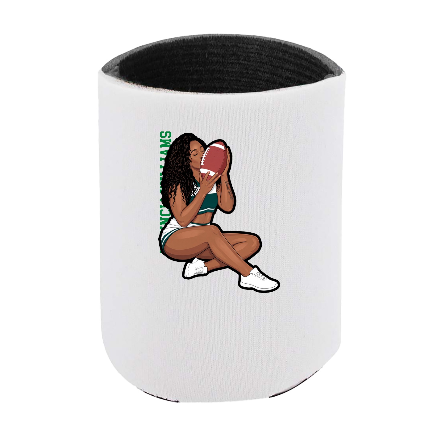 Can Holder — Name Vertical in White