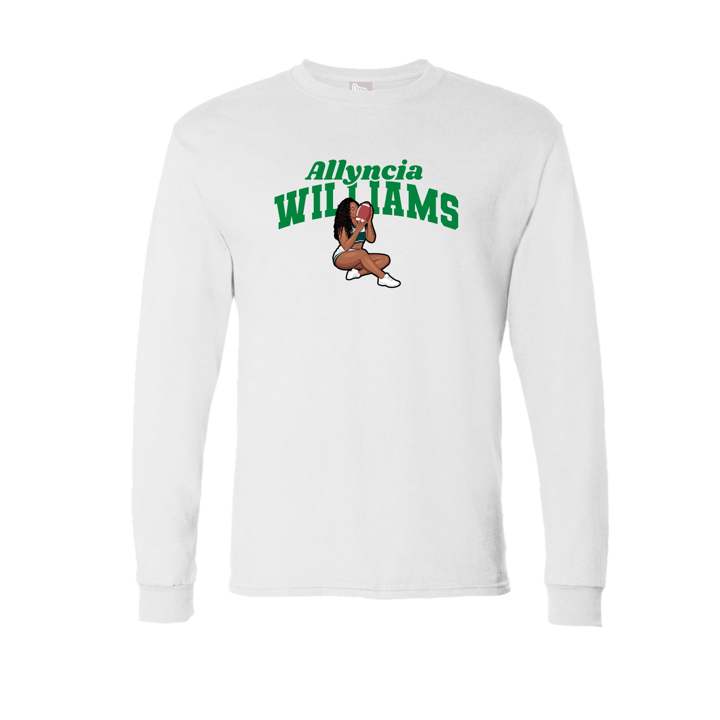 Long Sleeve Tee — Signature Arch in White