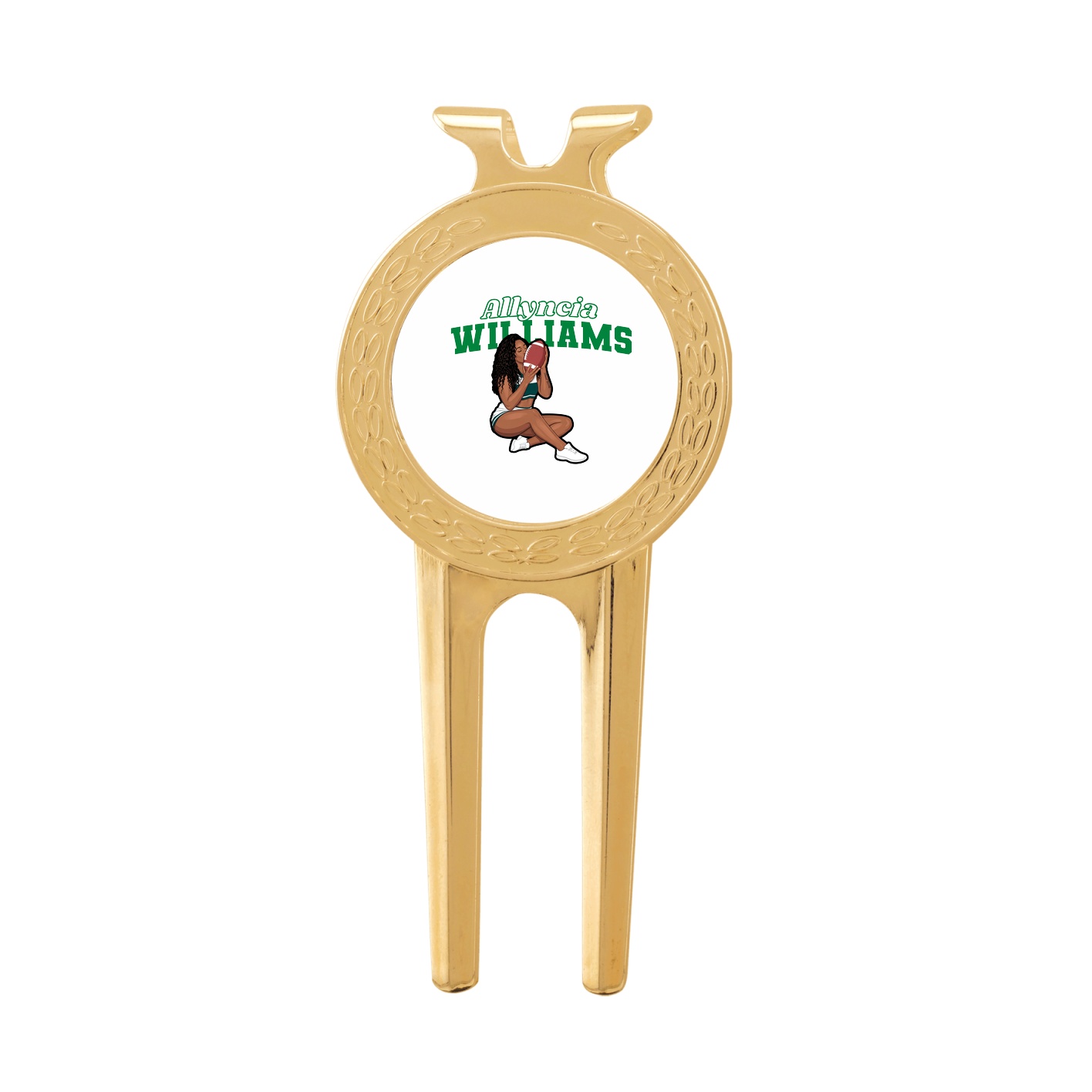 Divot Tool with Ball Marker — Name Arch in Classic