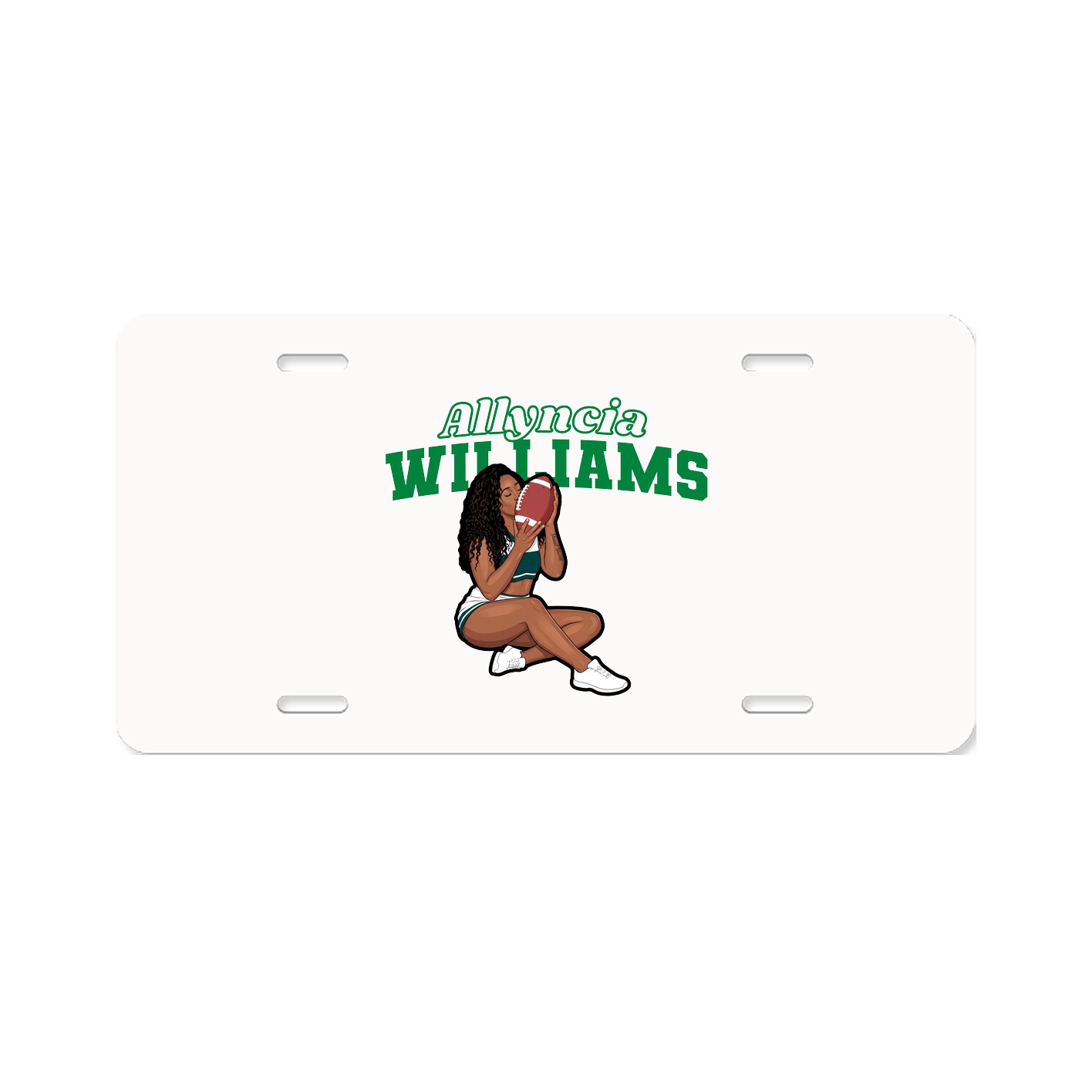 License Plate — Name Arch in Classic