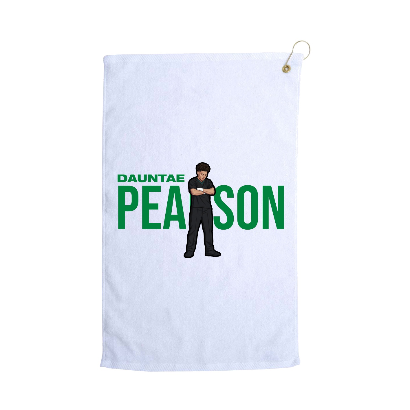 Golf Towel — Player Name in White