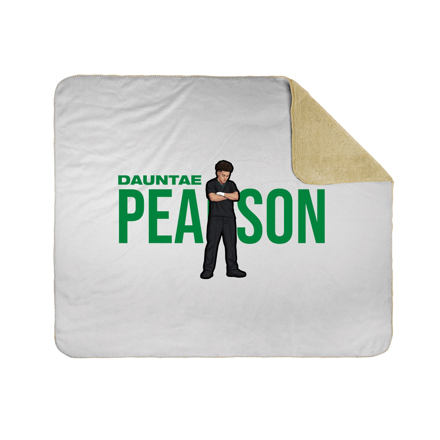 Throw Blanket — Player Name in White
