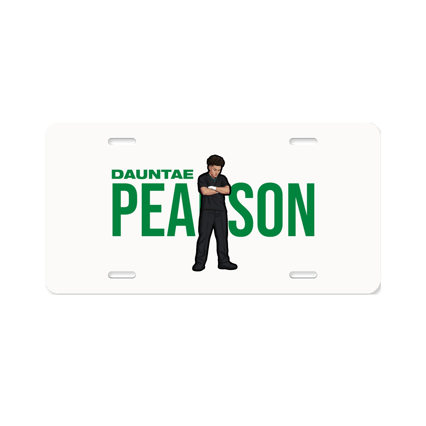 License Plate — Player Name in Classic
