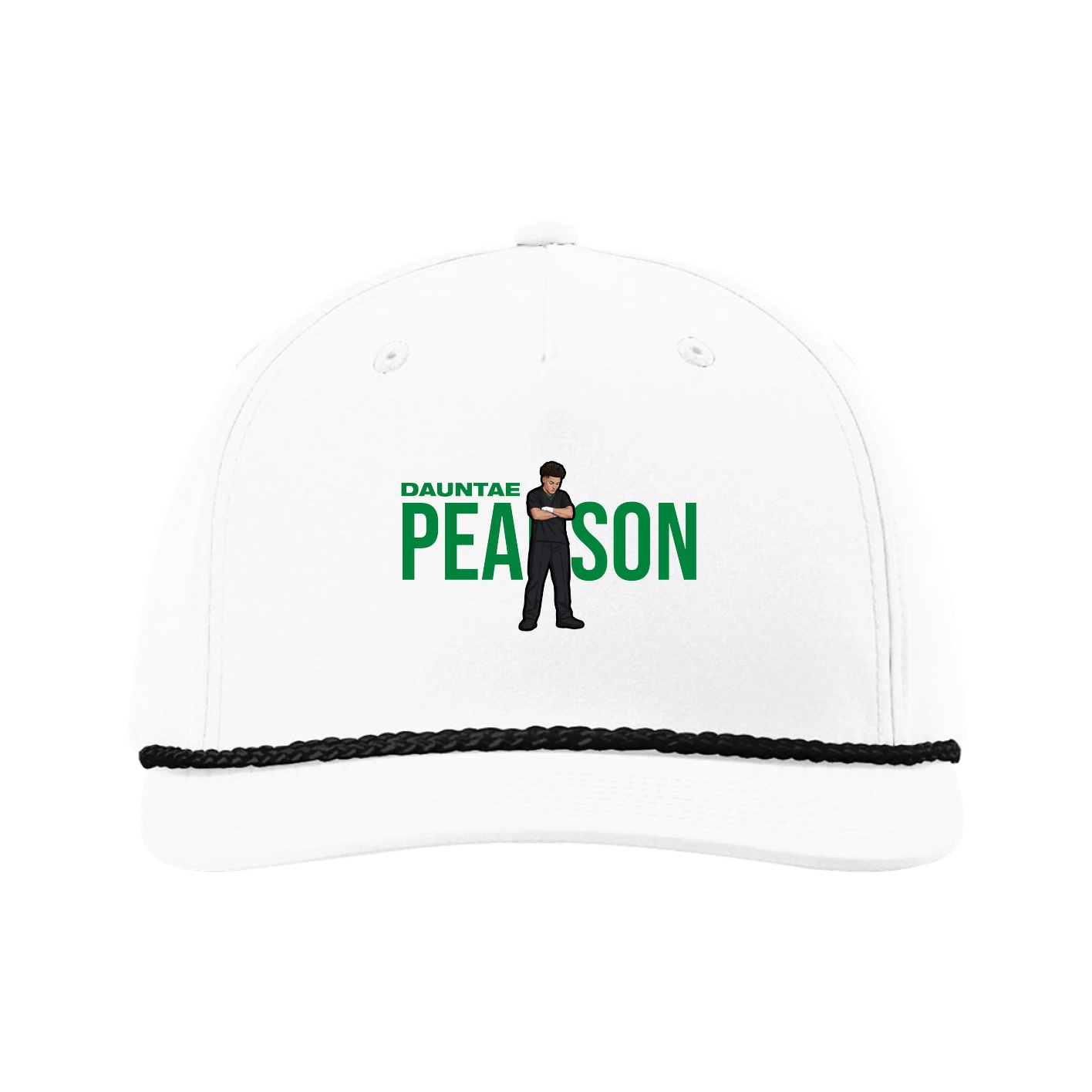 Five-Panel Classic Rope Cap — Player Name in White