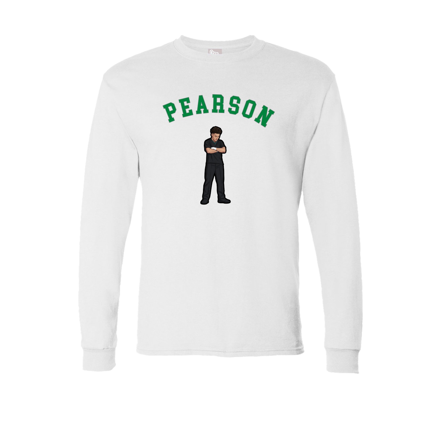 Long Sleeve Tee — Shirsey Arch in White