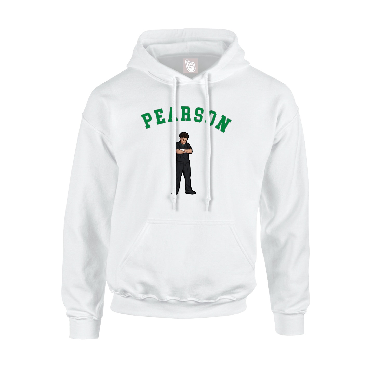 Hoodie — Shirsey Arch in White