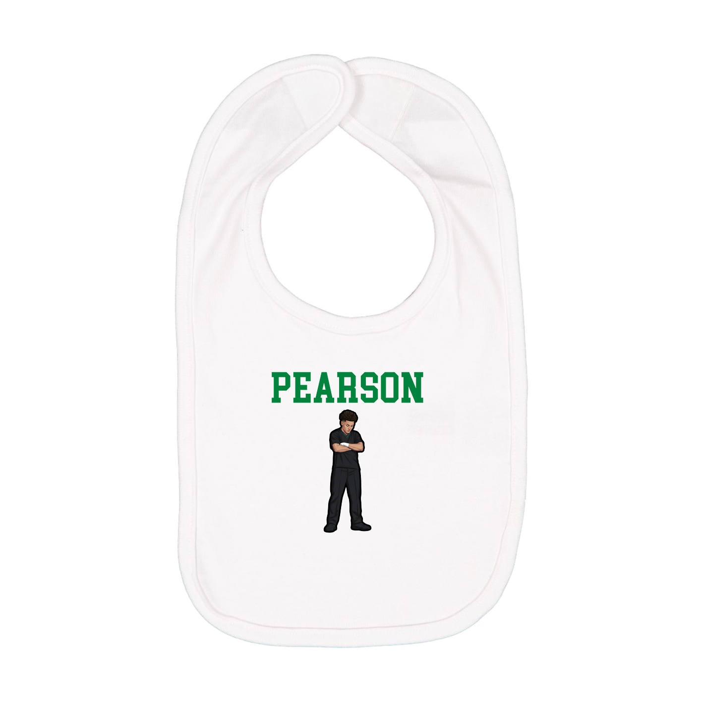 Infant Bib — Shirsey in White