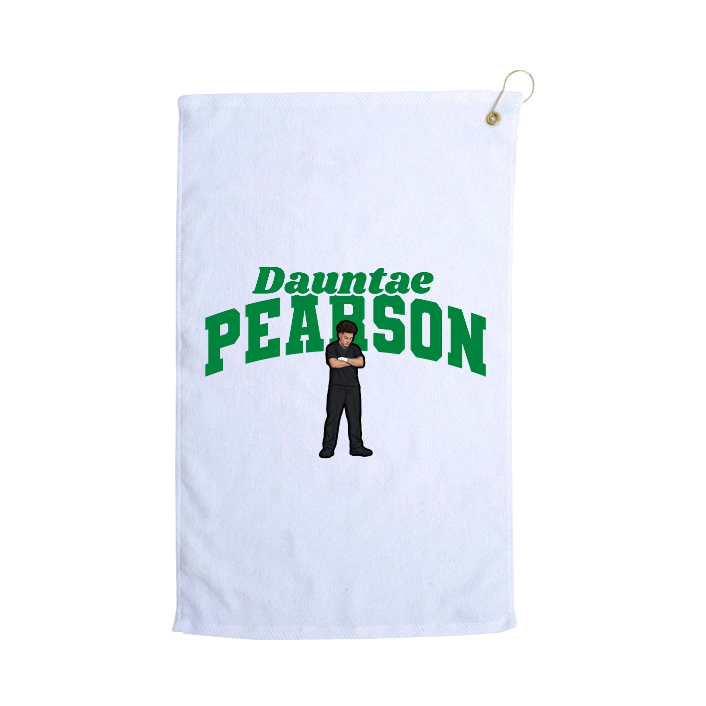 Golf Towel — Signature Arch in White