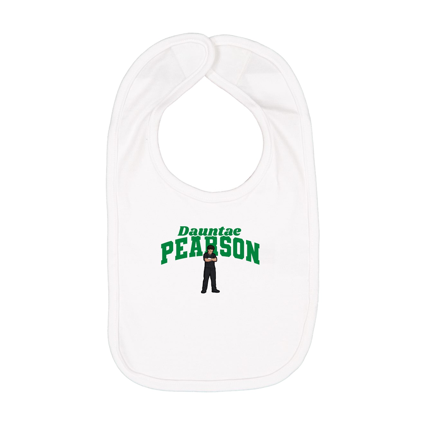Infant Bib — Signature Arch in White