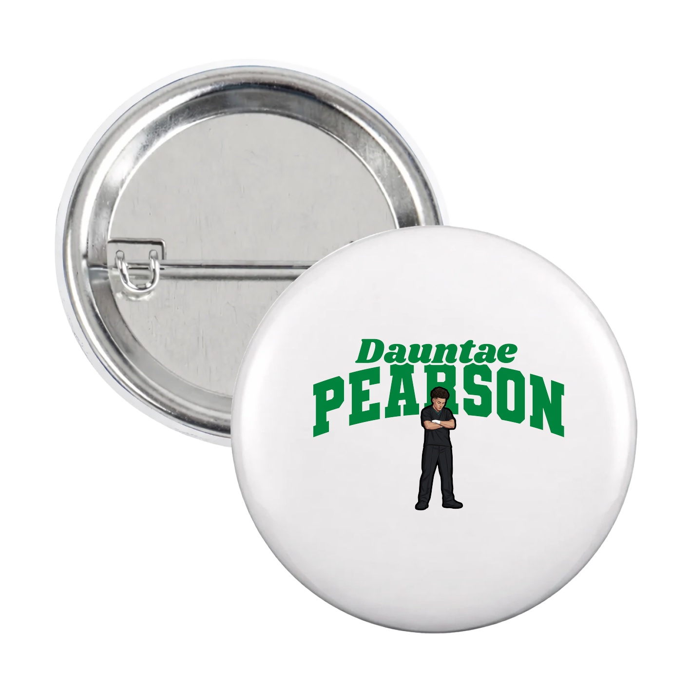 Game Day Button — Signature Arch in White