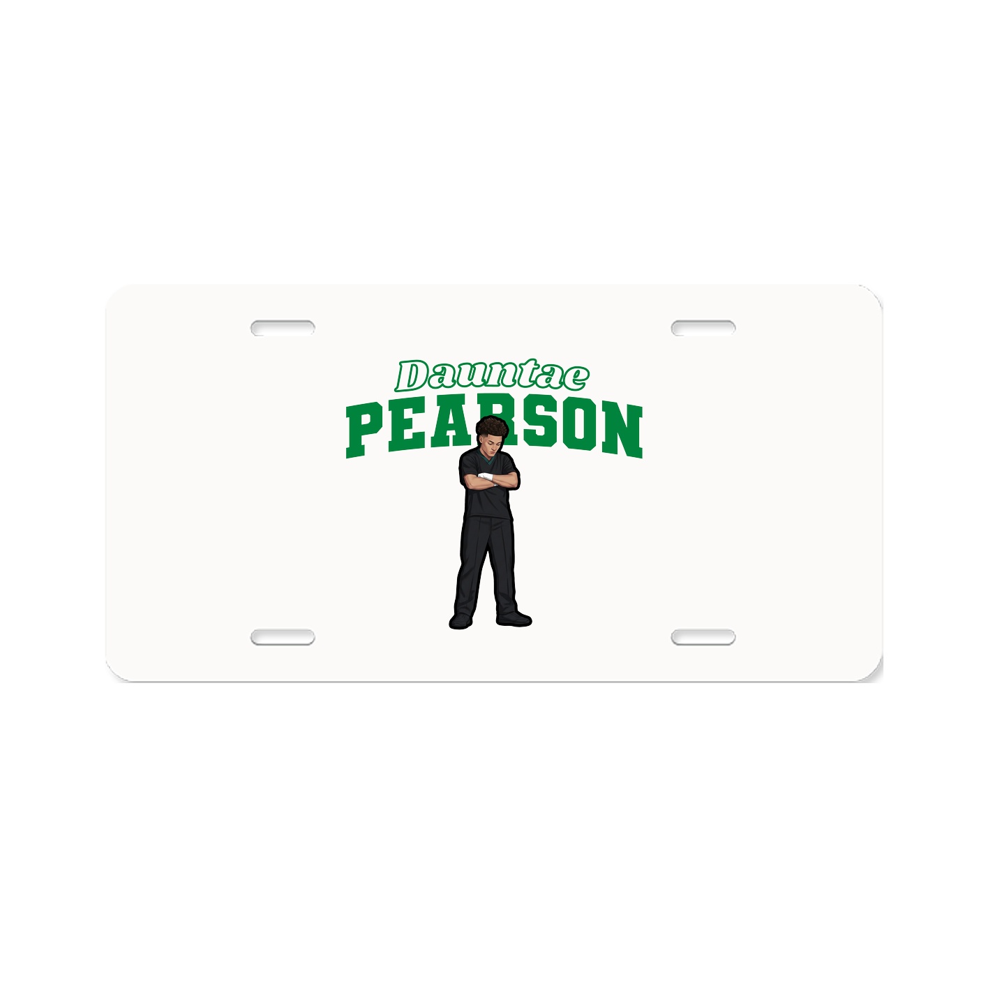 License Plate — Name Arch in Classic