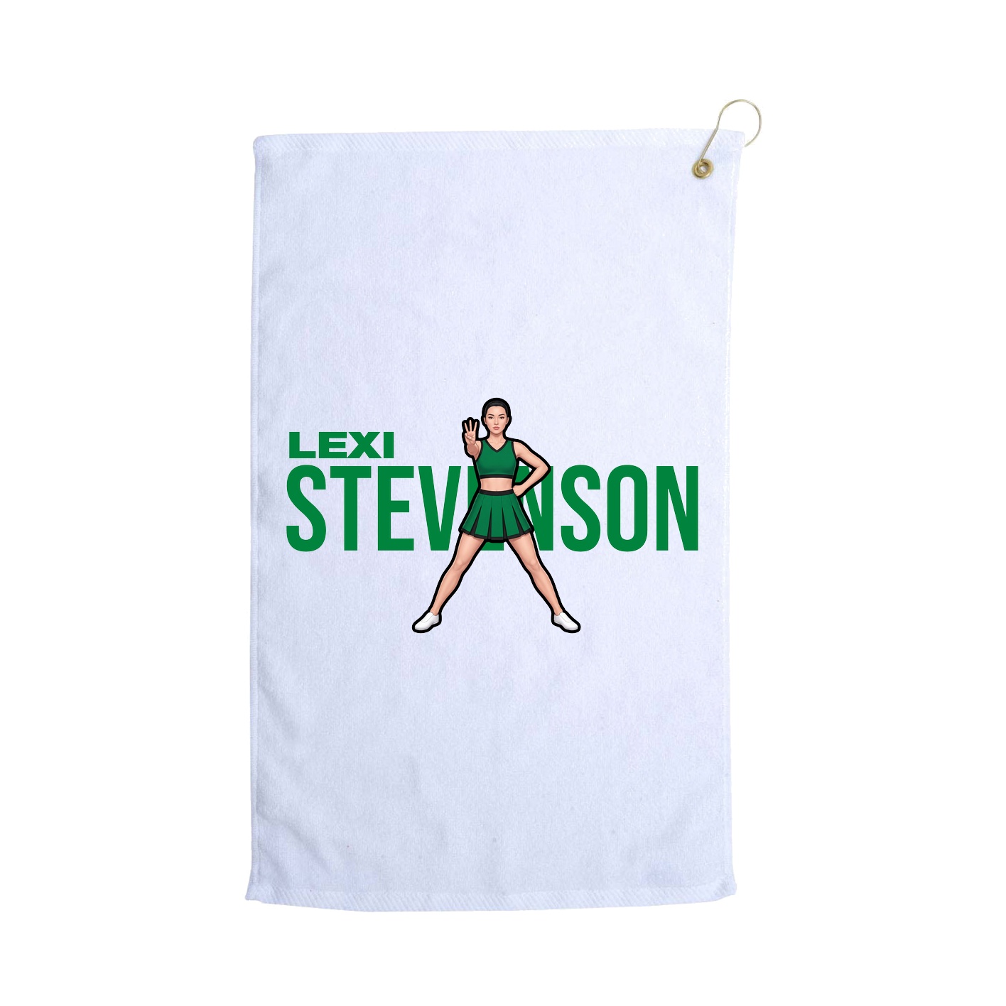 Golf Towel — Player Name in White