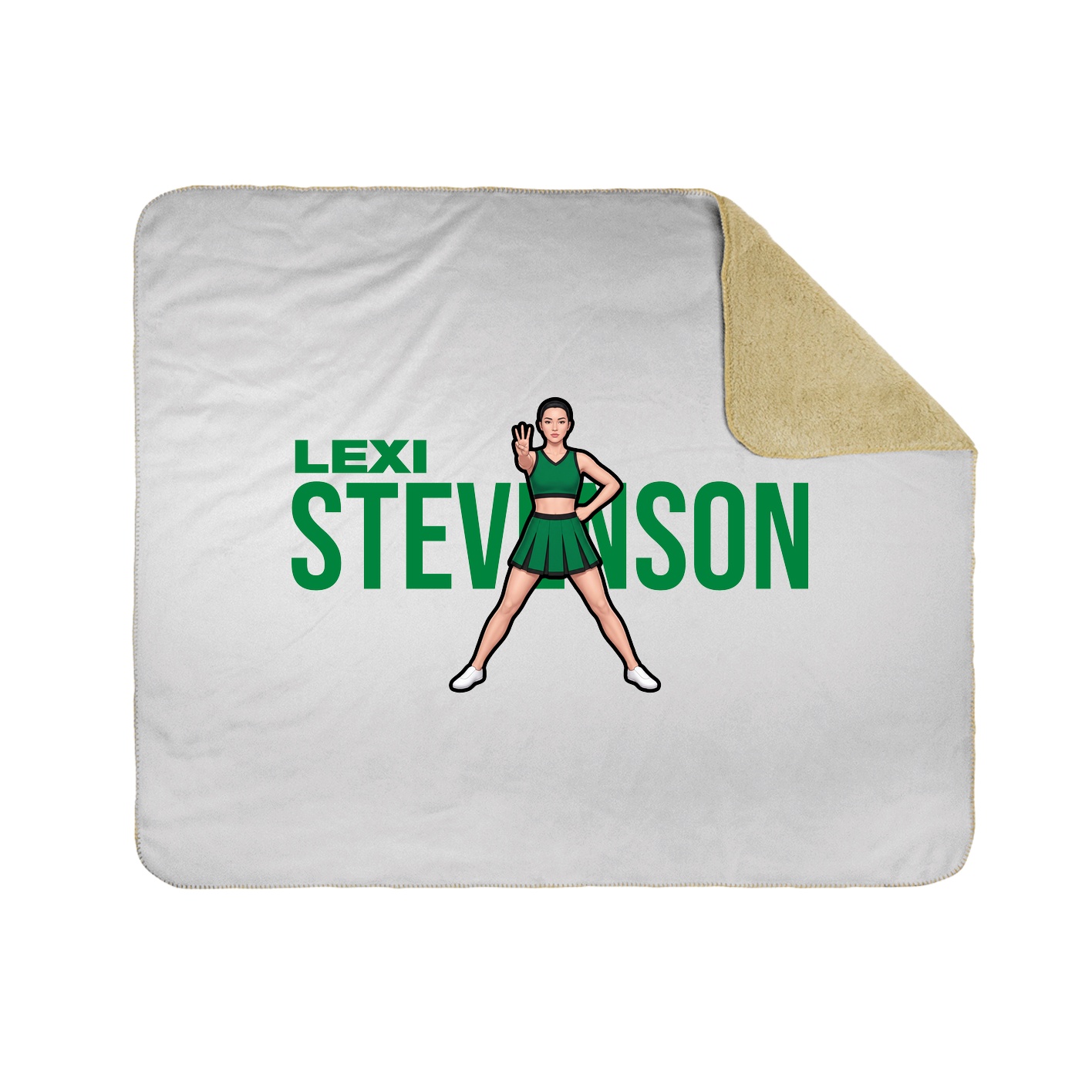 Throw Blanket — Player Name in White