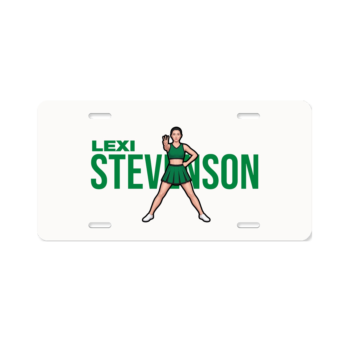 License Plate — Player Name in Classic