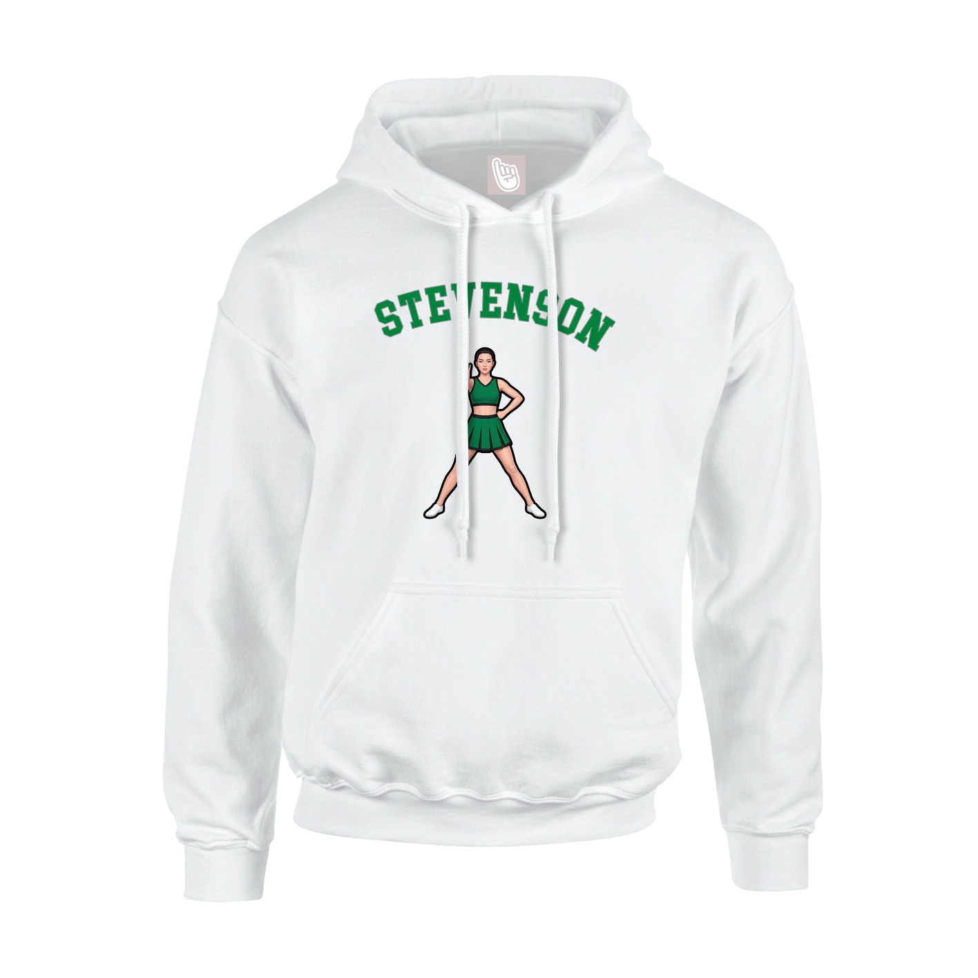 Hoodie — Shirsey Arch in White