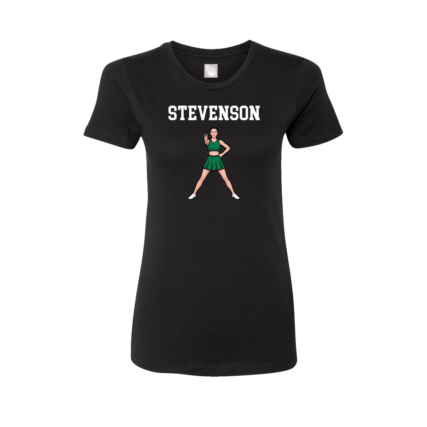 Fitted Women's Tee — Shirsey in Black