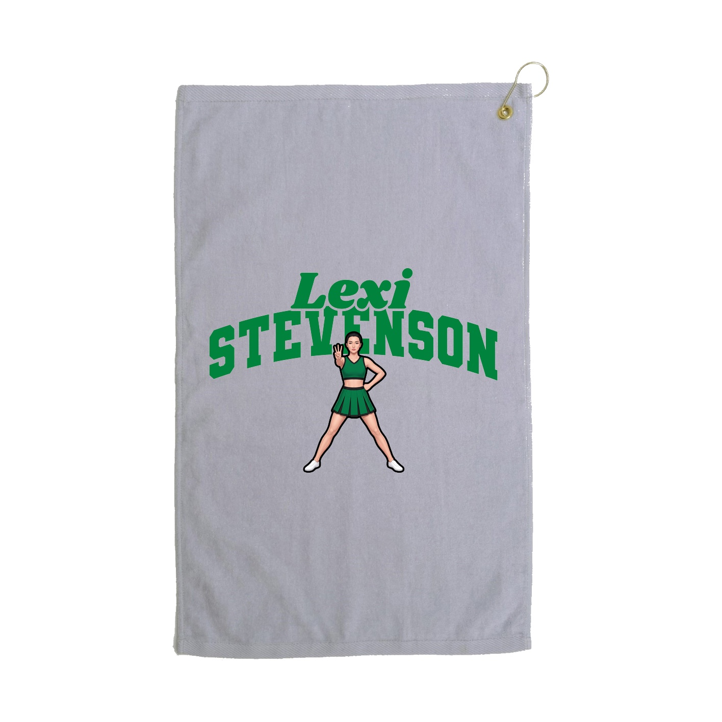 Golf Towel — Signature Arch in Grey
