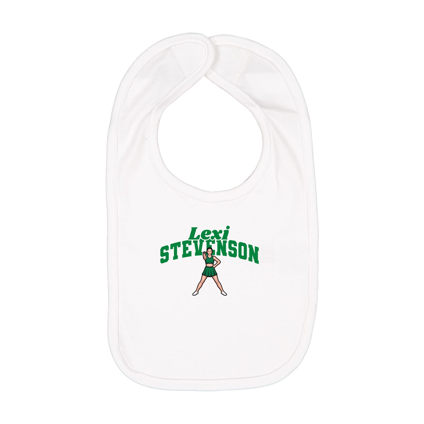 Infant Bib — Signature Arch in White