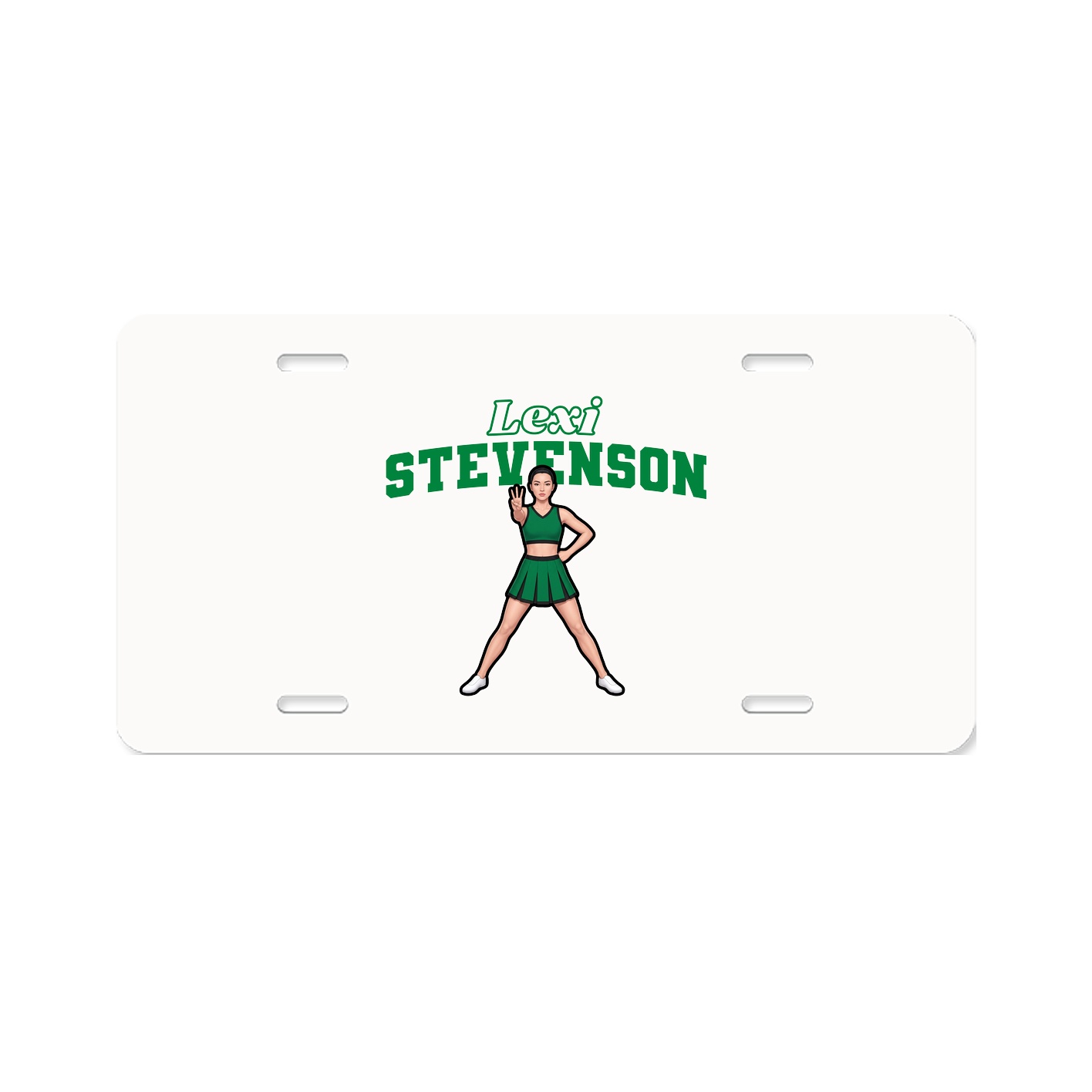 License Plate — Name Arch in Classic
