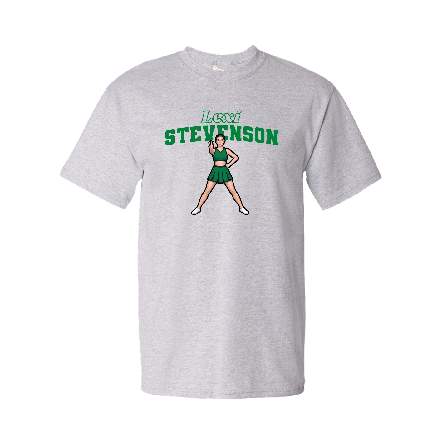 Youth Tee — Name Arch in Grey
