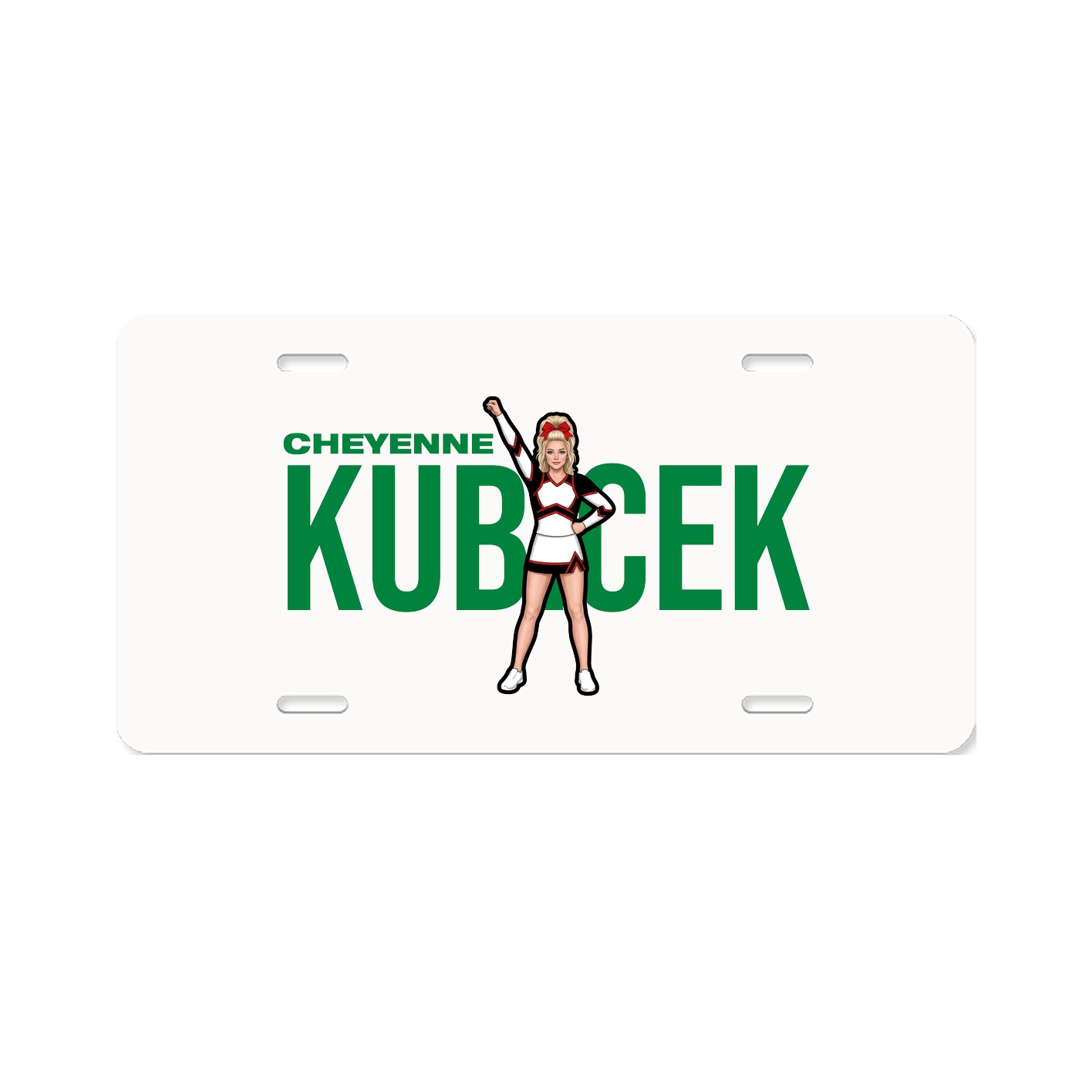License Plate — Player Name in Classic