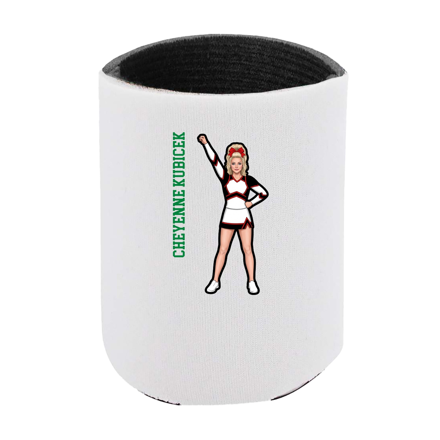 Can Holder — Name Vertical in White